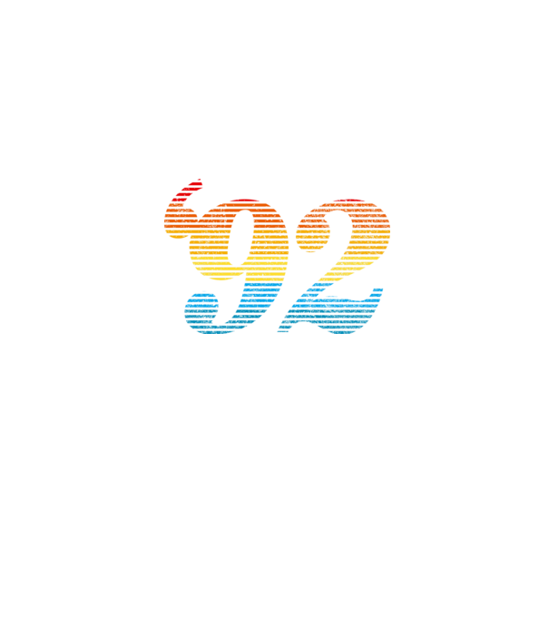 Retro születésnap 1992 minta farmerkék pólón