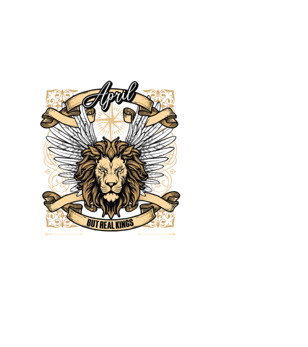 KINGS ARE BORN 2015 - ÁPRILIS minta fekete pólón