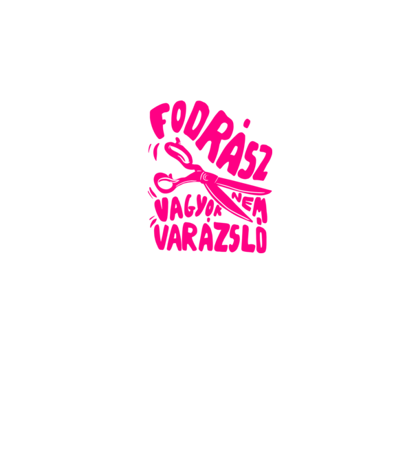 Groovy fodrász minta szürke pólón