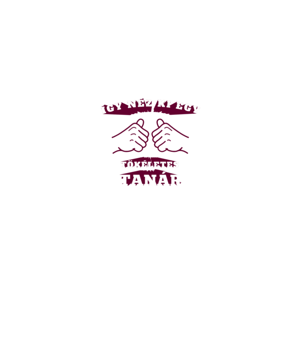 Így néz ki egy tökéletes TANÁR minta fekete pólón