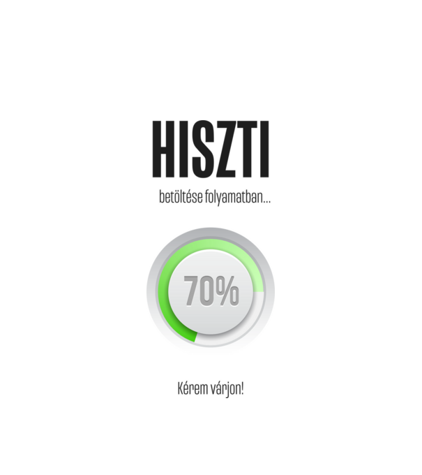 Hiszti minta fehér pólón