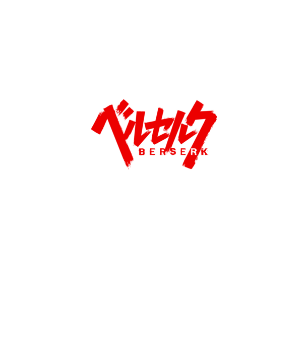 Berserk Feliratos logo minta farmerkék pólón