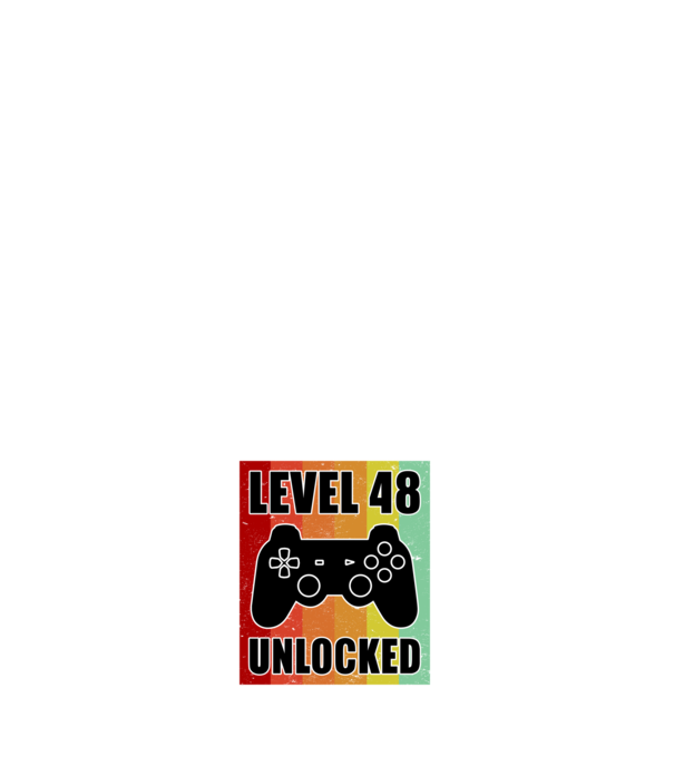 level 48 unlocked retro gamer minta sötétkék pólón