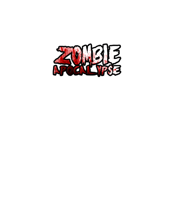 zombiea minta fehér pólón