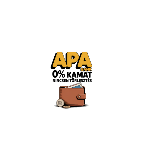 APA BANK minta homokszín pólón