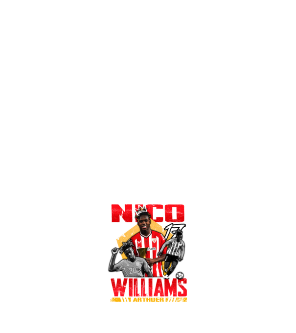 Nico Williams tribute minta sötétkék pólón