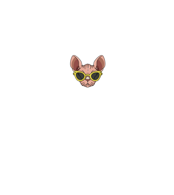 cool cats have no hair minta fekete pólón