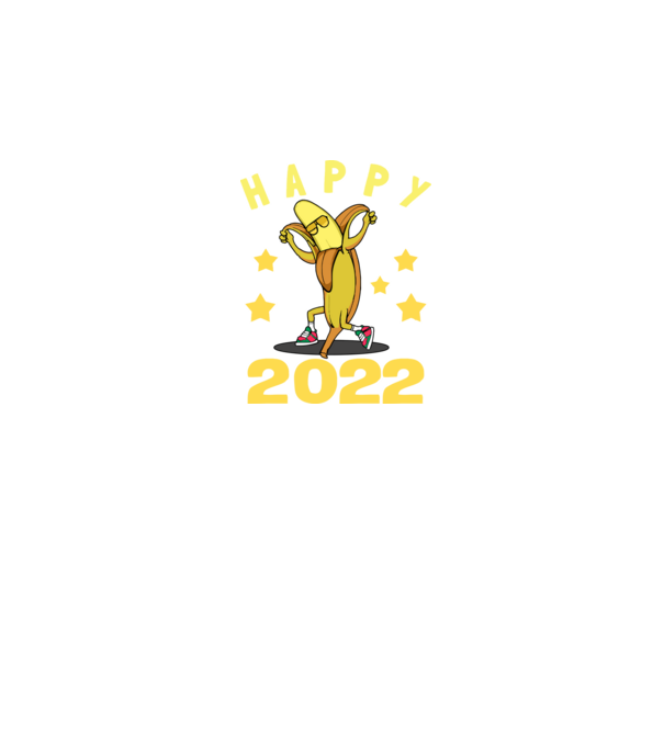 Happy new year Banana minta szürke pólón