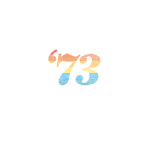 Retro születésnap 1973 minta fekete pólón