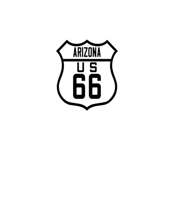 Route 66 Arizona minta szürke pólón