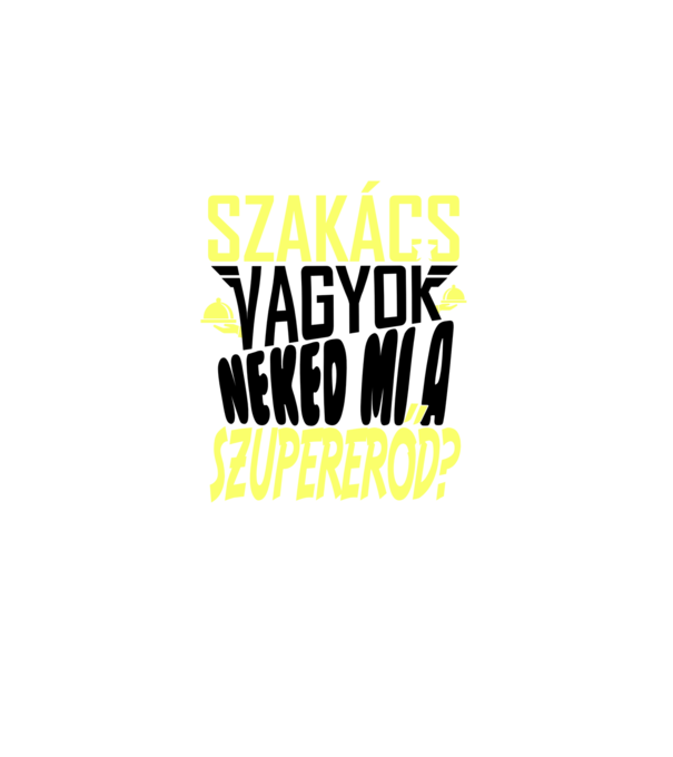 Szuperhős szakács minta sötétkék pólón