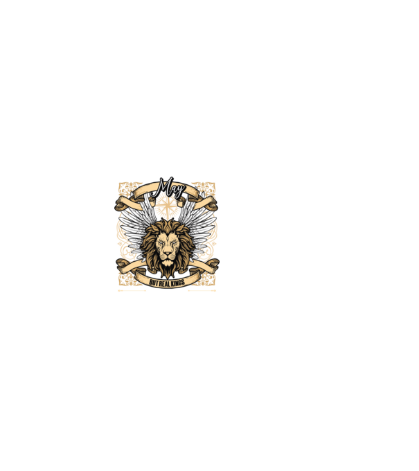 KINGS ARE BORN 1975 - MÁJUS minta fekete pólón