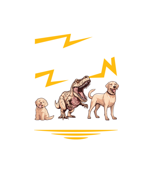 LABRADOR evolúció minta fehér pólón