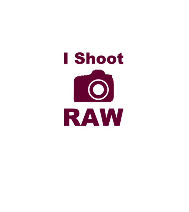 I shoot RAW minta szürke pólón