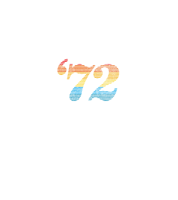 Retro születésnap 1972 minta fekete pólón