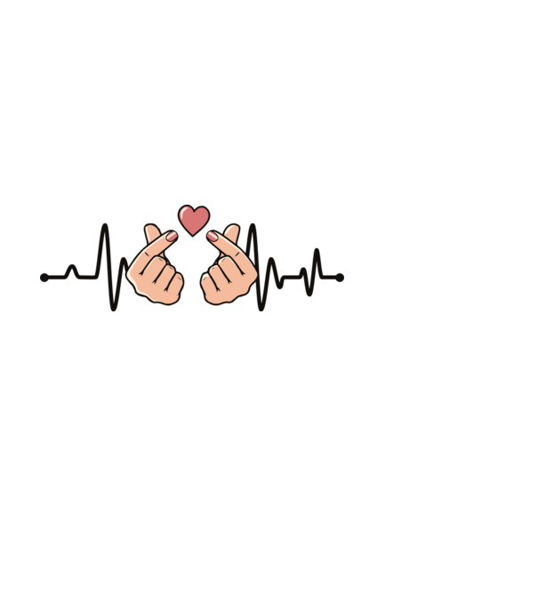 Kpop heartbeat minta fehér pólón