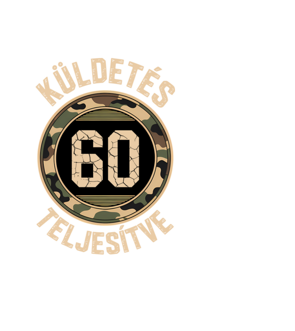 Küldetés teljesítve 60 minta fekete pólón