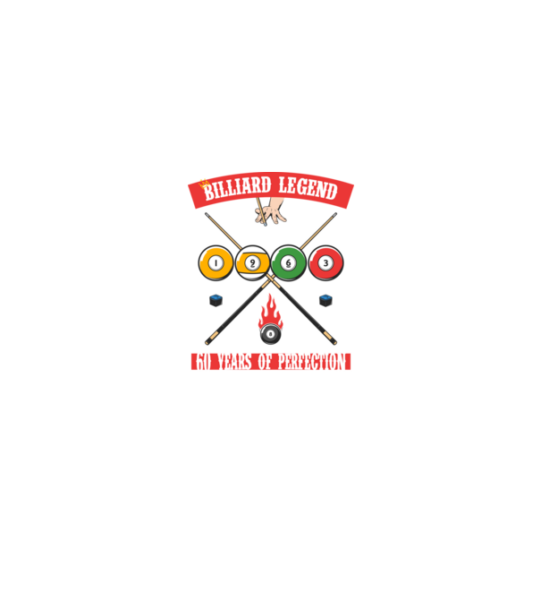 Billiard legend Born in 1963 minta fekete pólón