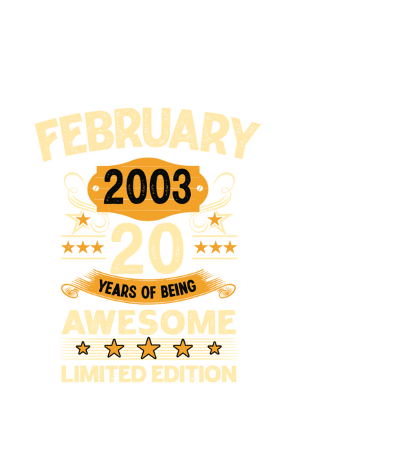 February 2003 20 years of being limited edition minta fehér pólón
