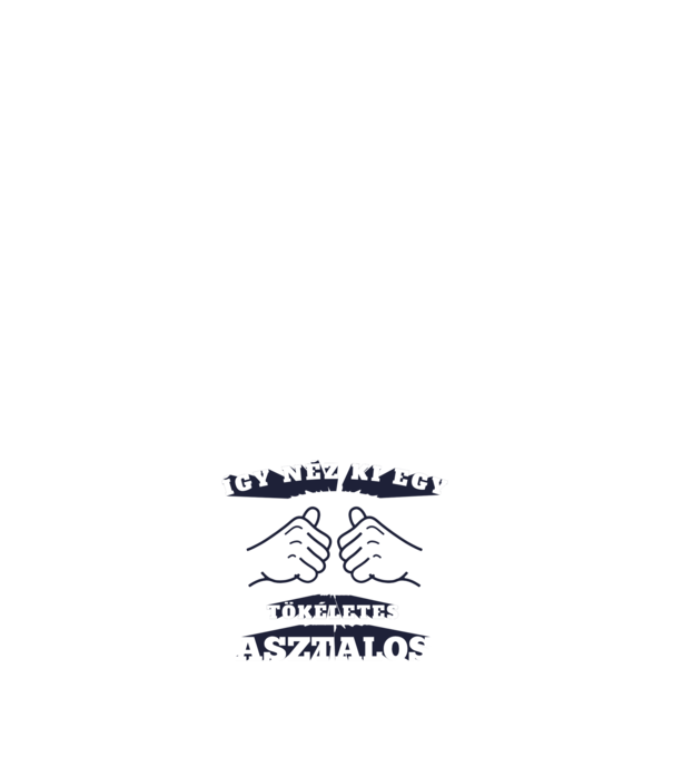Így néz ki egy tökéletes asztalos minta fehér pólón