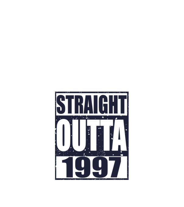 Straight Outta - 1997 minta narancssárga pólón