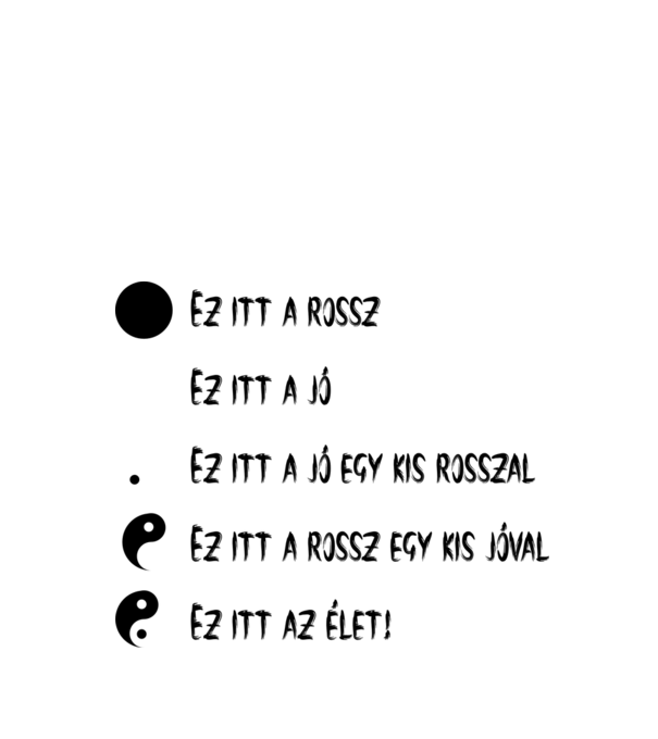 Yin Yang, az élet rendje minta almazöld pólón