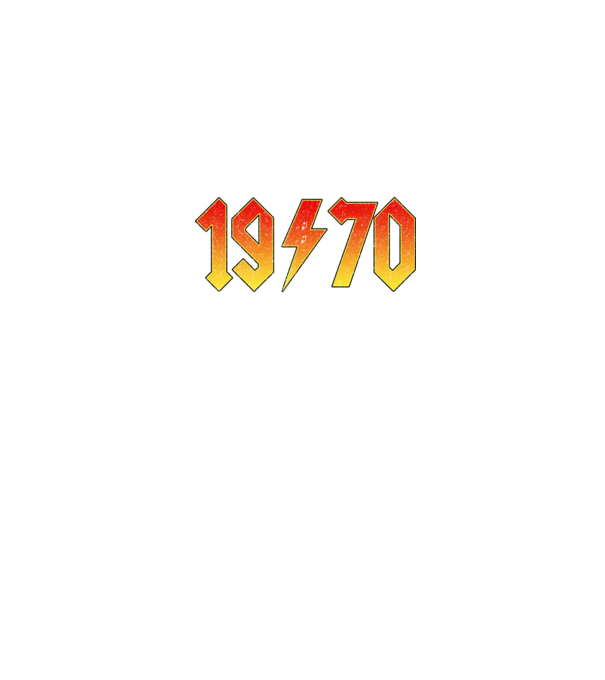 Rock születésnap 1970 JANUÁR minta sötétkék pólón