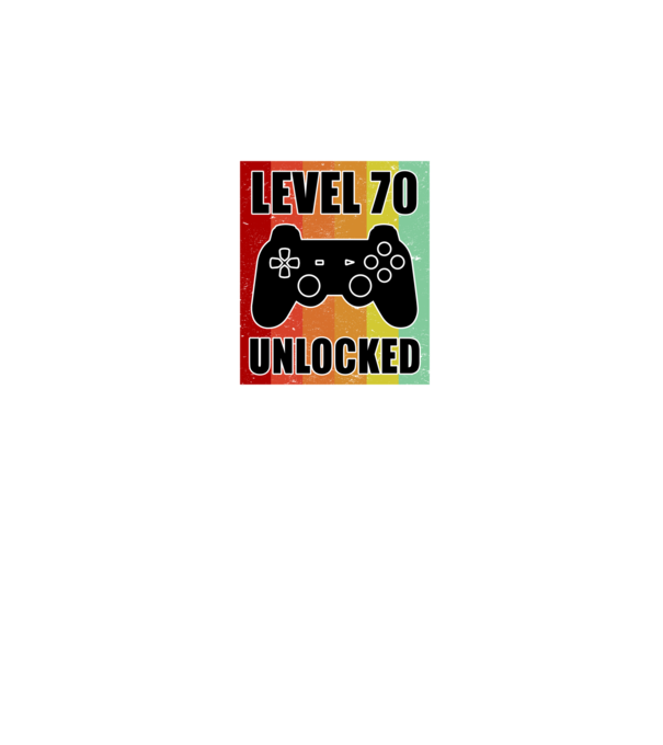 level 70 unlocked retro gamer minta sötétkék pólón
