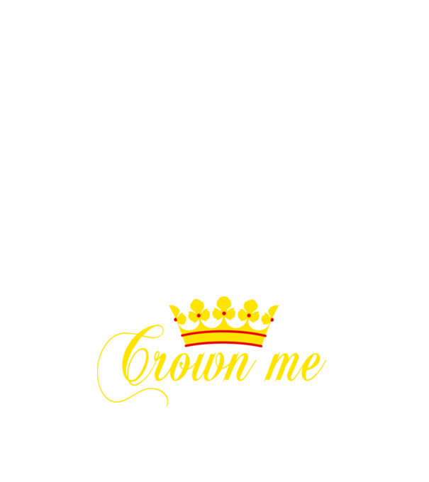 Crown me minta fehér pólón