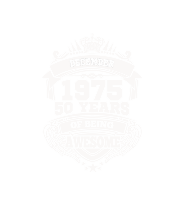 Awesome being of 1975 DECEMBER minta fehér pólón
