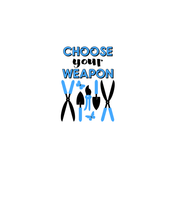 Choose your weapon minta fehér/piros pólón