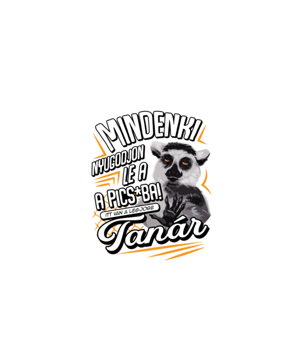 Itt van a legjobb Tanár minta fekete pólón