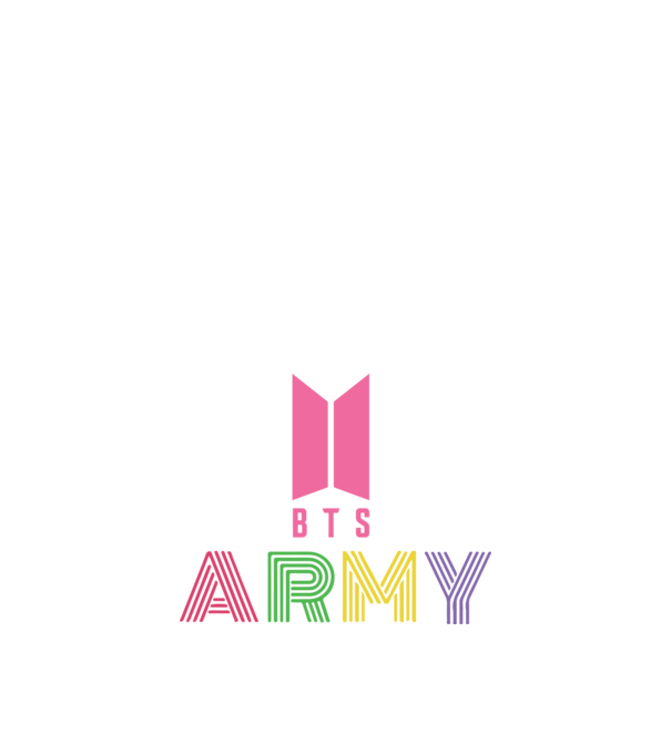 BTS ARMY minta fekete pólón