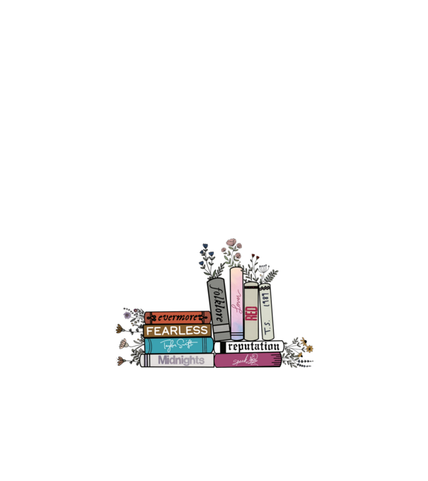 Eras tour books color 2 minta fehér pólón