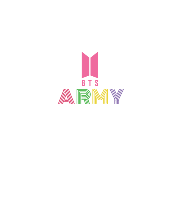 BTS ARMY minta sötétkék pólón