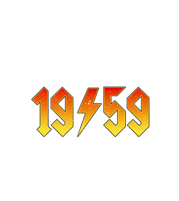 Rock születésnap 1959 December minta fekete pólón