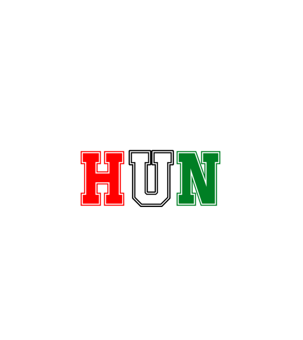 Team Hun szurkolói póló minta fekete pólón