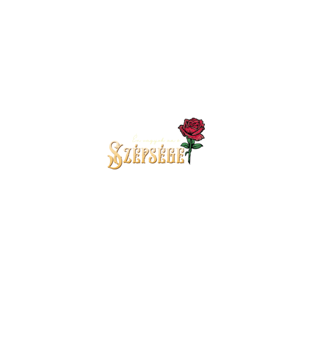 Szépség és a szörnyeteg minta fekete pólón