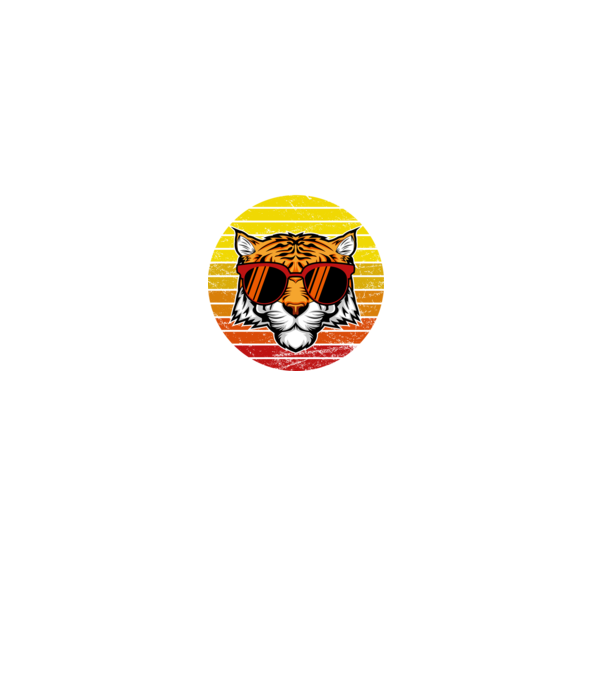 Anyatigris Retro minta fekete pólón