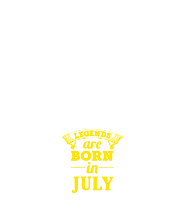 Legends are born in July minta sötétkék pólón