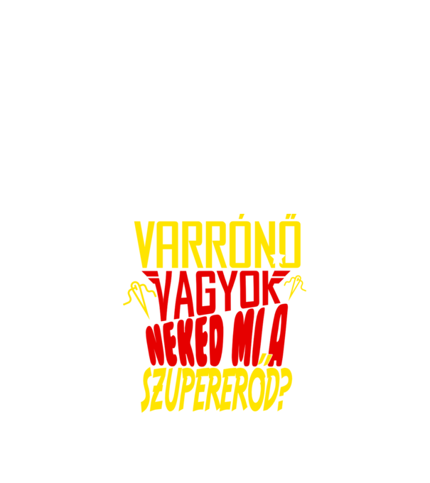 Szuper varrónő minta fekete pólón