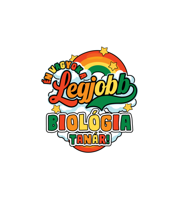 Legjobb biosz tanár minta fehér pólón
