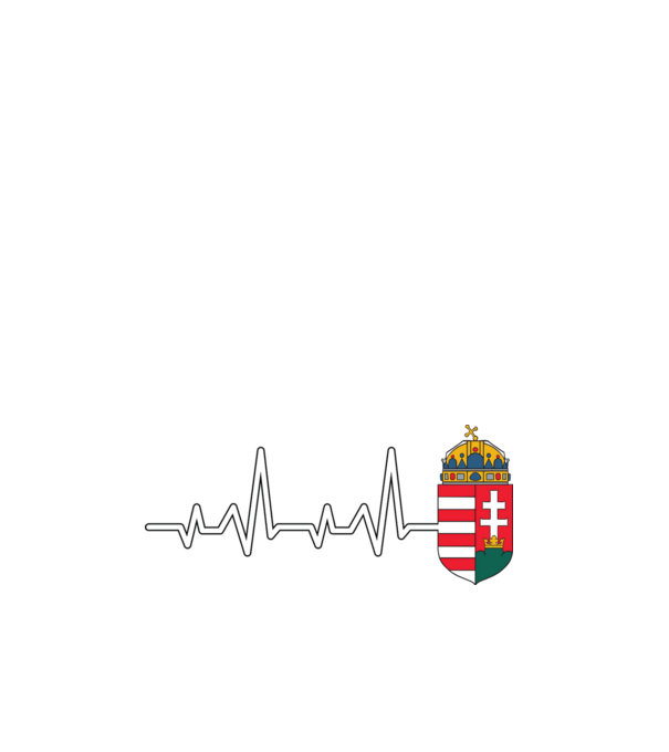 Címer heartbeat minta fehér pólón