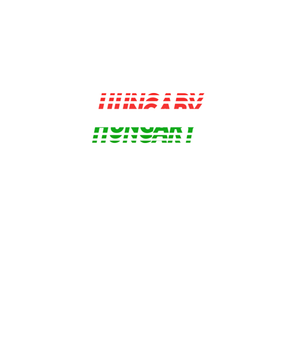 Hungary felirat szurkolói póló minta fekete pólón