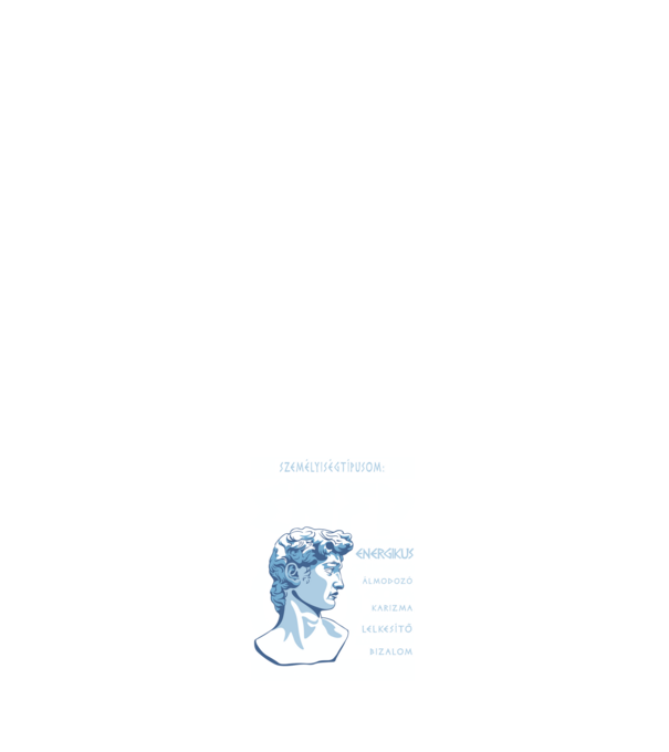 16 Személyiségtipus GREEK STYLE ENFP minta sötétkék pólón