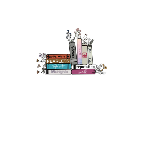 Eras tour books color 2 minta fehér pólón