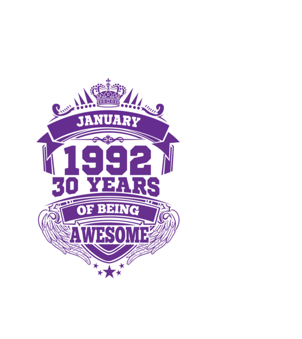 30 years of being awesome january - 1992 minta fehér pólón