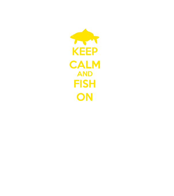 Keep calm and fish on minta piros pólón