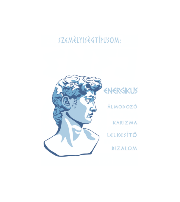16 Személyiségtipus GREEK STYLE ENFJ A MENTOR minta fehér pólón