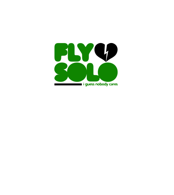 Fly Solo minta fehér pólón